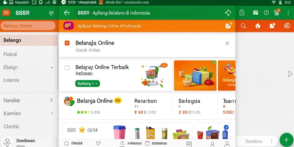 Antarmuka aplikasi 888R yang modern dan user-friendly.