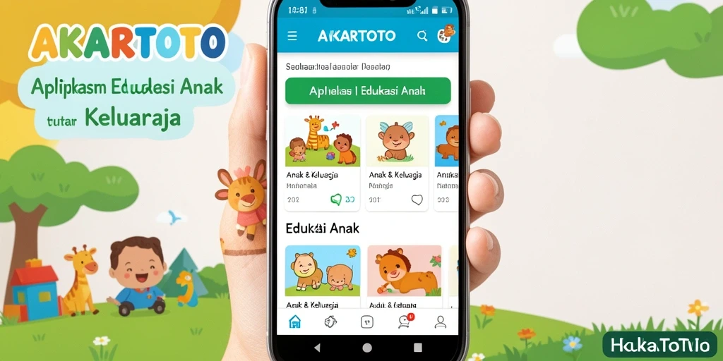 Tampilan antarmuka AKARTOTO yang ramah anak untuk belajar menyenangkan.