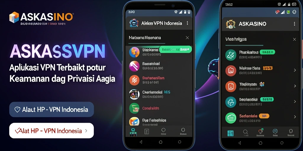 Tampilan antarmuka aplikasi ASKASINO yang modern dan mudah digunakan.