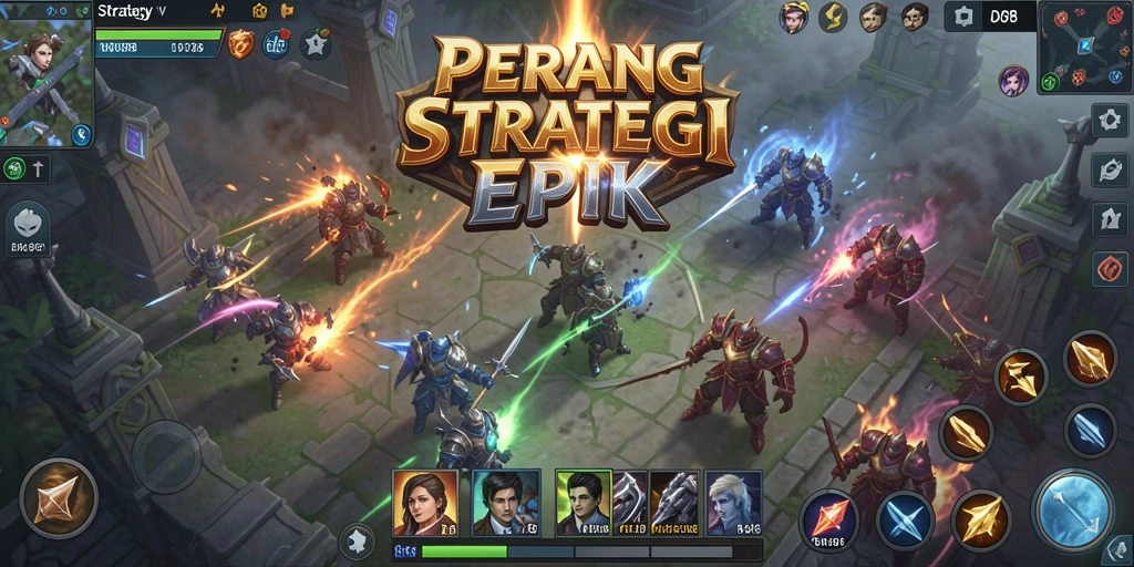 Antarmuka permainan ID098 menampilkan fitur strategi yang mendetail.