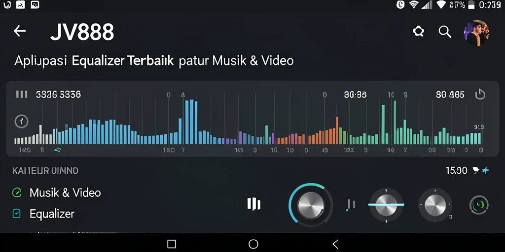 Antarmuka aplikasi JV88 yang menarik dan mudah digunakan.