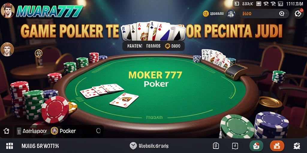 Antarmuka MUARA777 yang menarik dan fungsional saat bermain Poker.