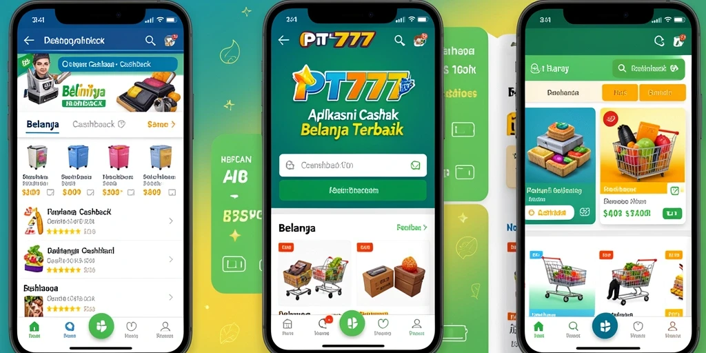 Tampilan antarmuka PT777 dengan berbagai promo cashback menarik.