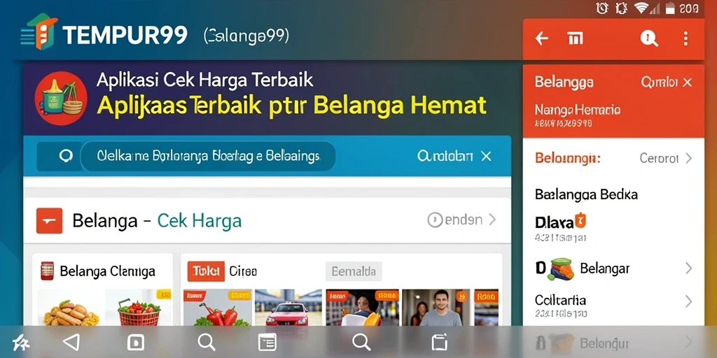 Tampilan antarmuka TEMPUR99 yang memudahkan cek harga.